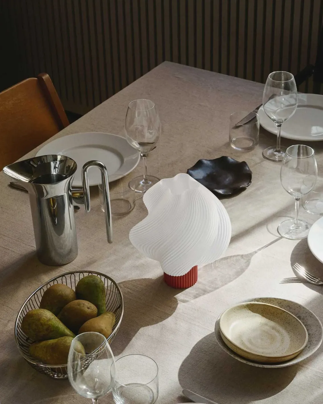 Crème Atelier Soft Serve Lamp Portable Rhubarb