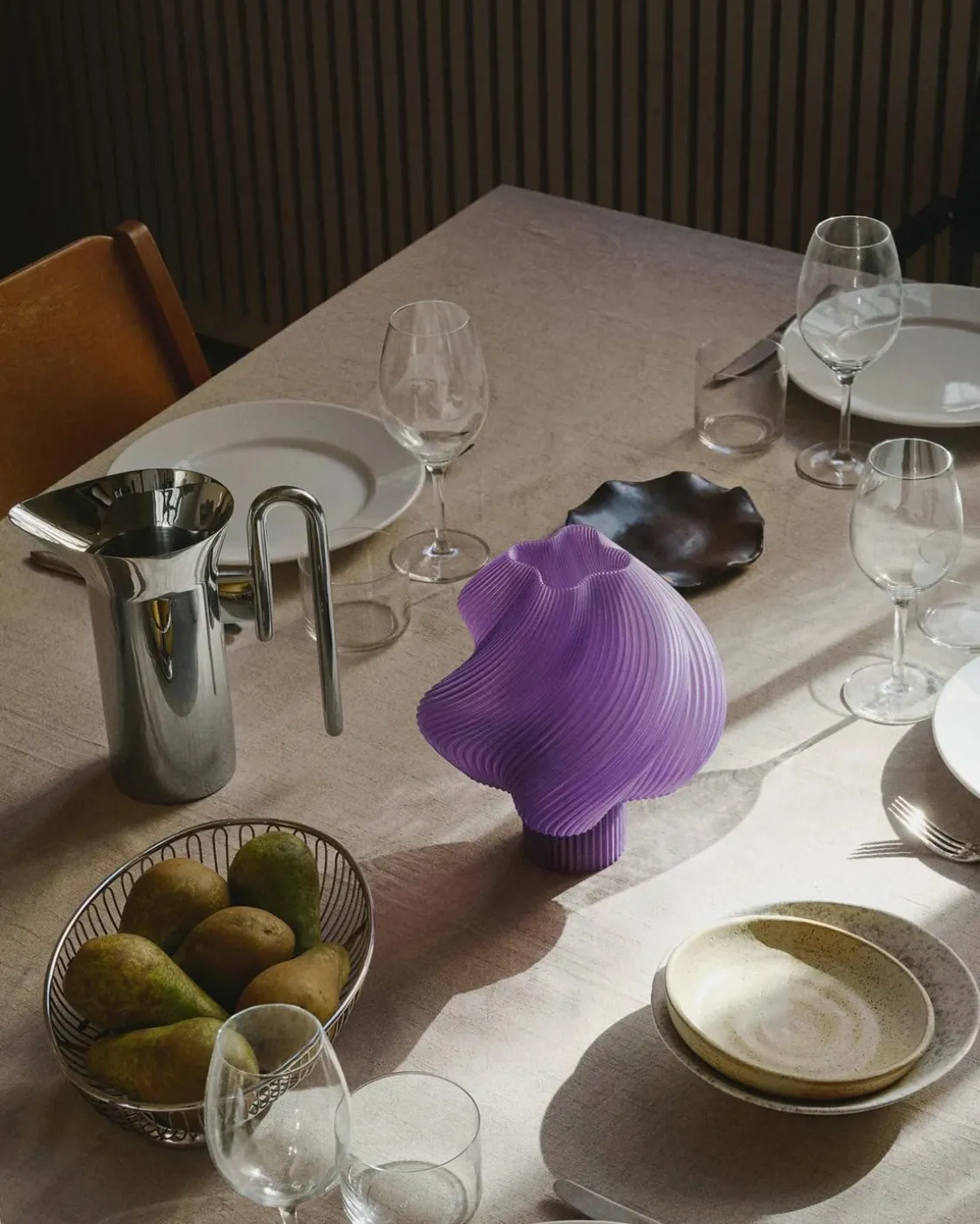 Crème Atelier Soft Serve Lamp Portable Sorbet Lavender