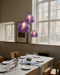 Crème Atelier Soft Serve Pendant 02 Lavender Sorbet Brass