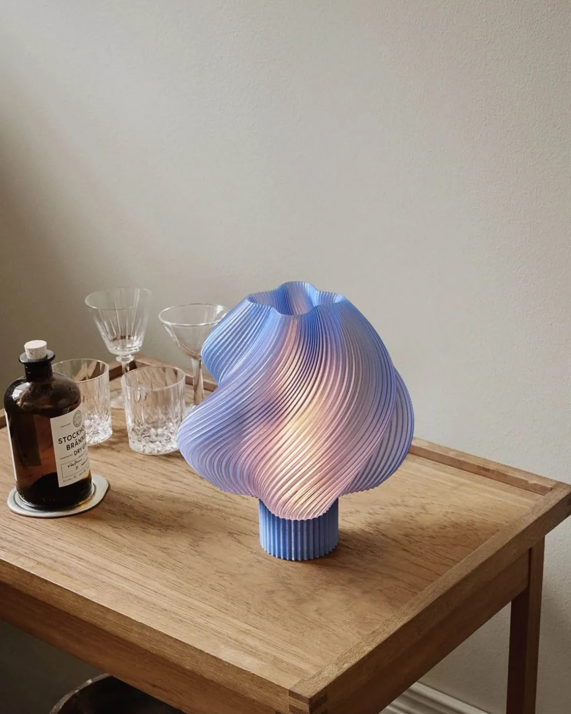 Crème Atelier Soft Serve Table Lamp Regular Sorbet Blueberry