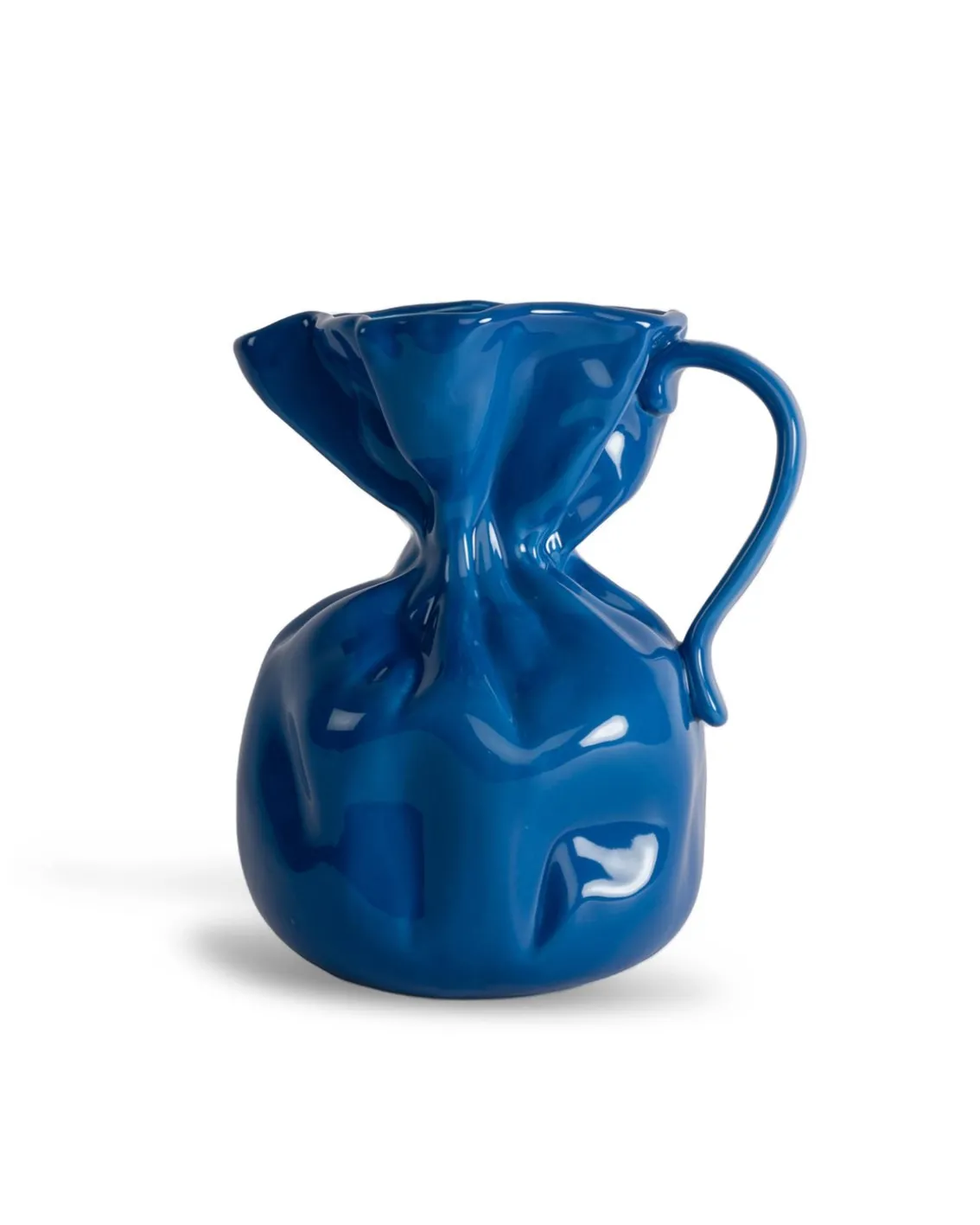 Crumple Vase Blue