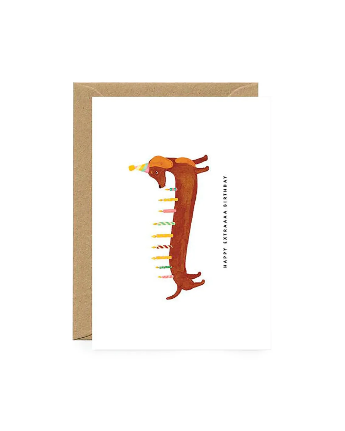 Dachshunds Extra Birthday Card