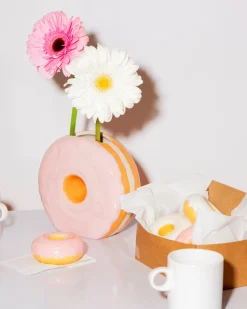 Donut Candle Holder Pink