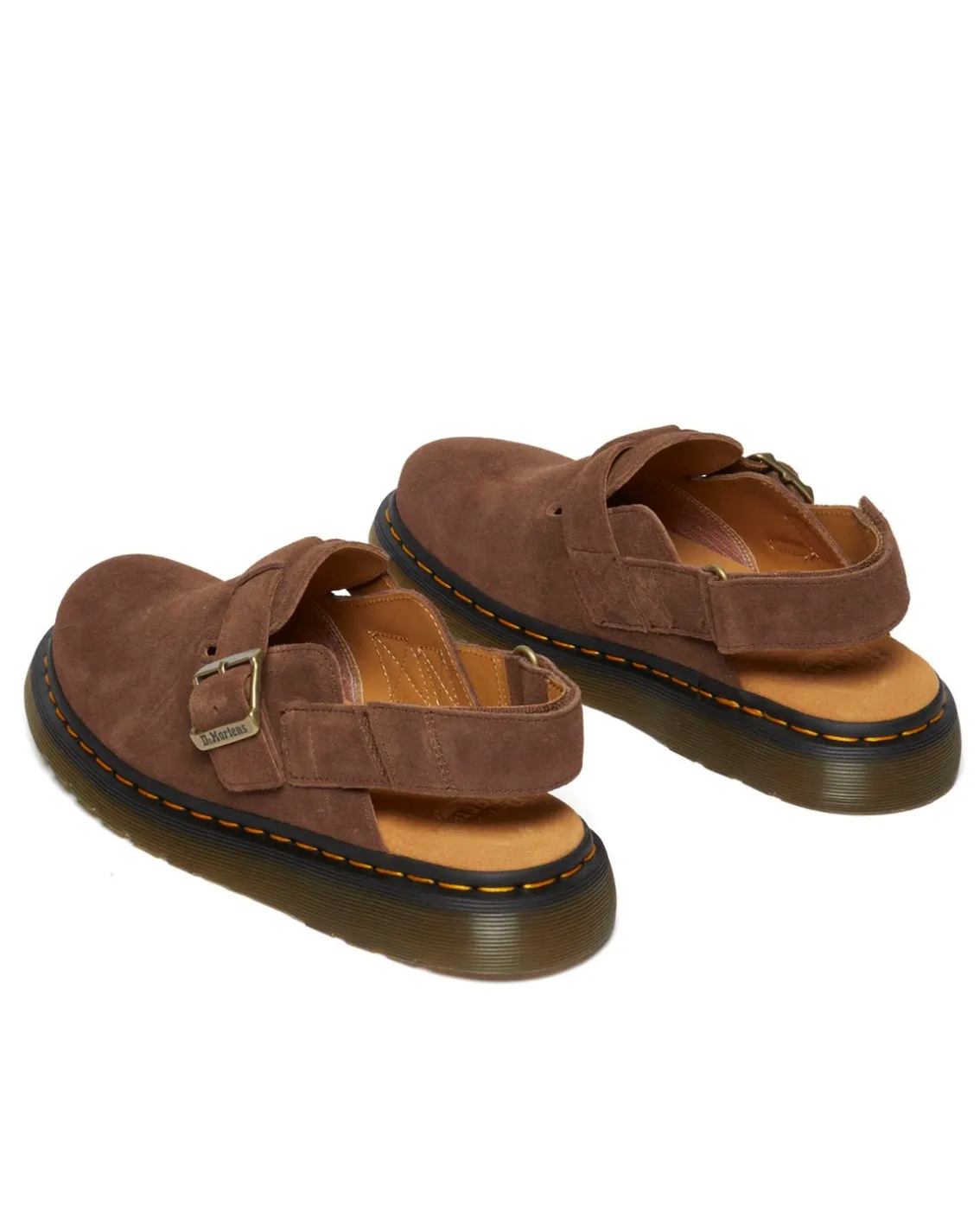 Dr Martens Jorge Ii Slingback Mules Brown E.H Suede