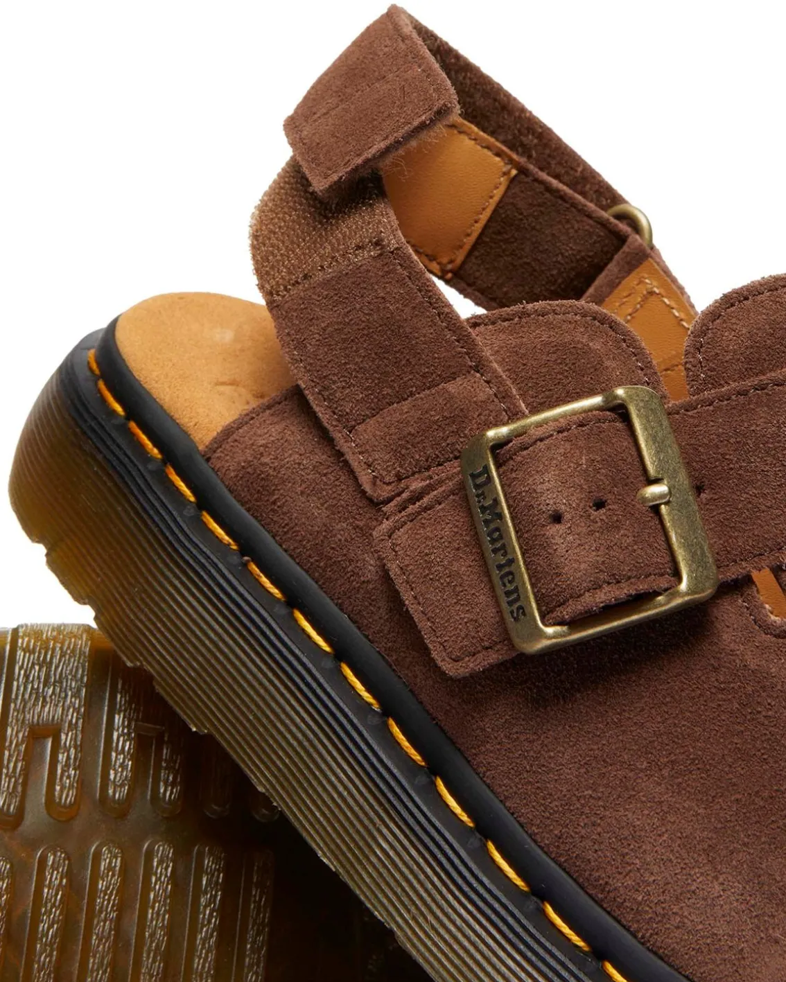 Dr Martens Jorge Ii Slingback Mules Brown E.H Suede