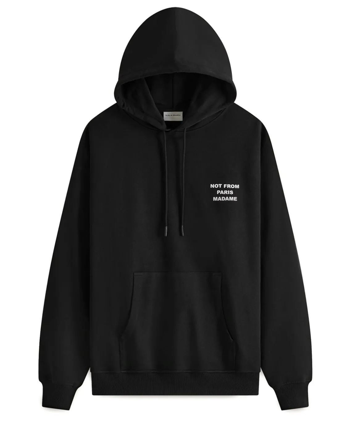 Drôle De Monsieur Slogan Hoodie Black