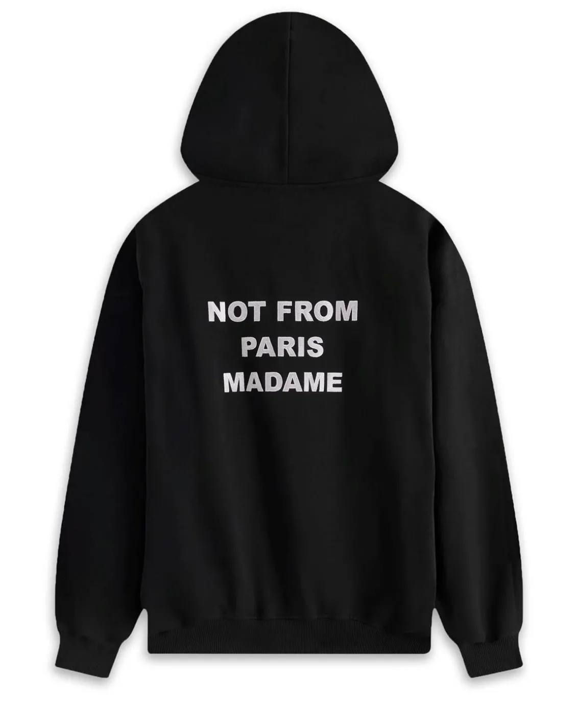 Drôle De Monsieur Slogan Hoodie Black