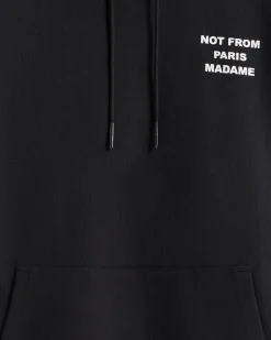Drôle De Monsieur Slogan Hoodie Black