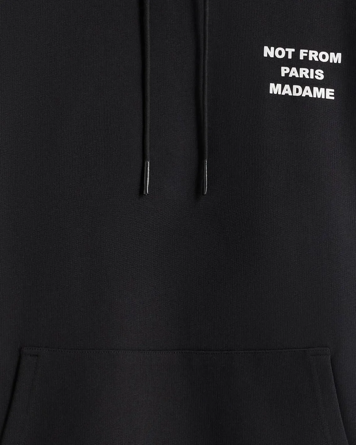 Drôle De Monsieur Slogan Hoodie Black