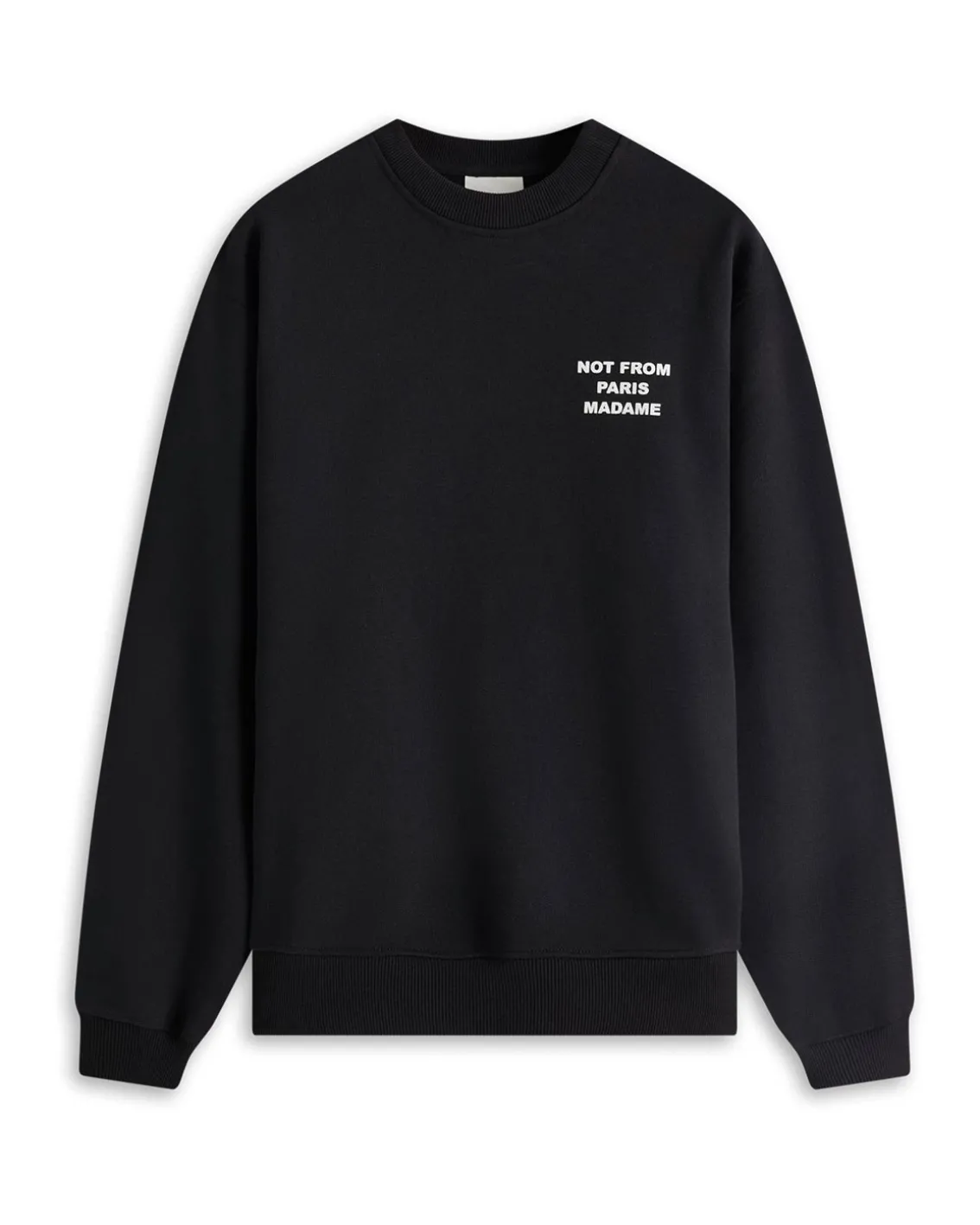 Drôle De Monsieur Slogan Sweatshirt Black
