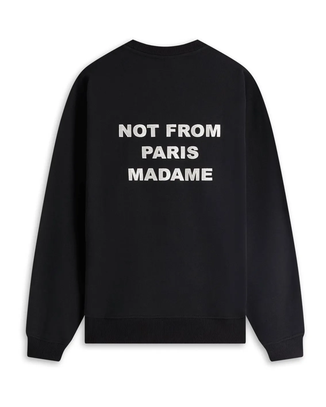 Drôle De Monsieur Slogan Sweatshirt Black