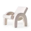 Dusty Deco Arco Lounge Chair White