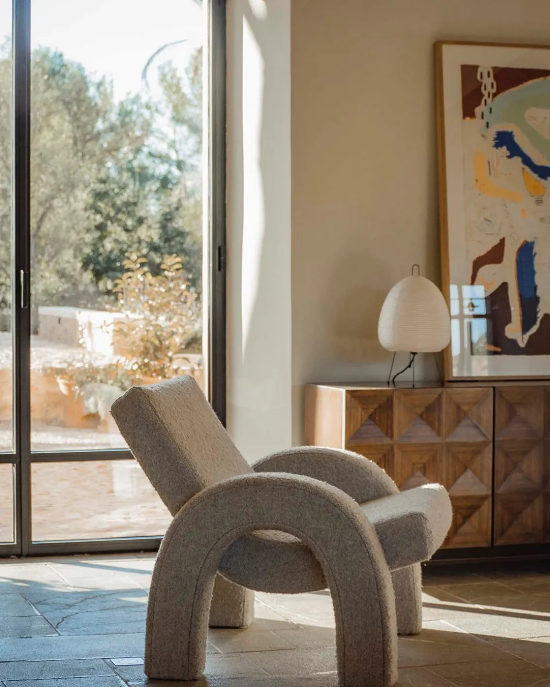 Dusty Deco Arco Lounge Chair White