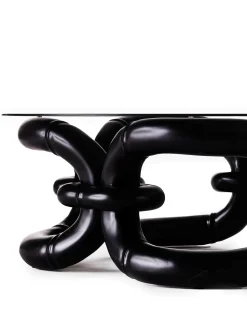 Dusty Deco Bamboo Bracelet Sofa Table 105 Black
