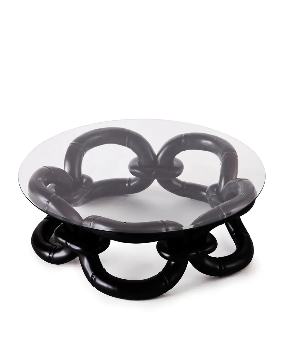Dusty Deco Bamboo Bracelet Sofa Table 105 Black