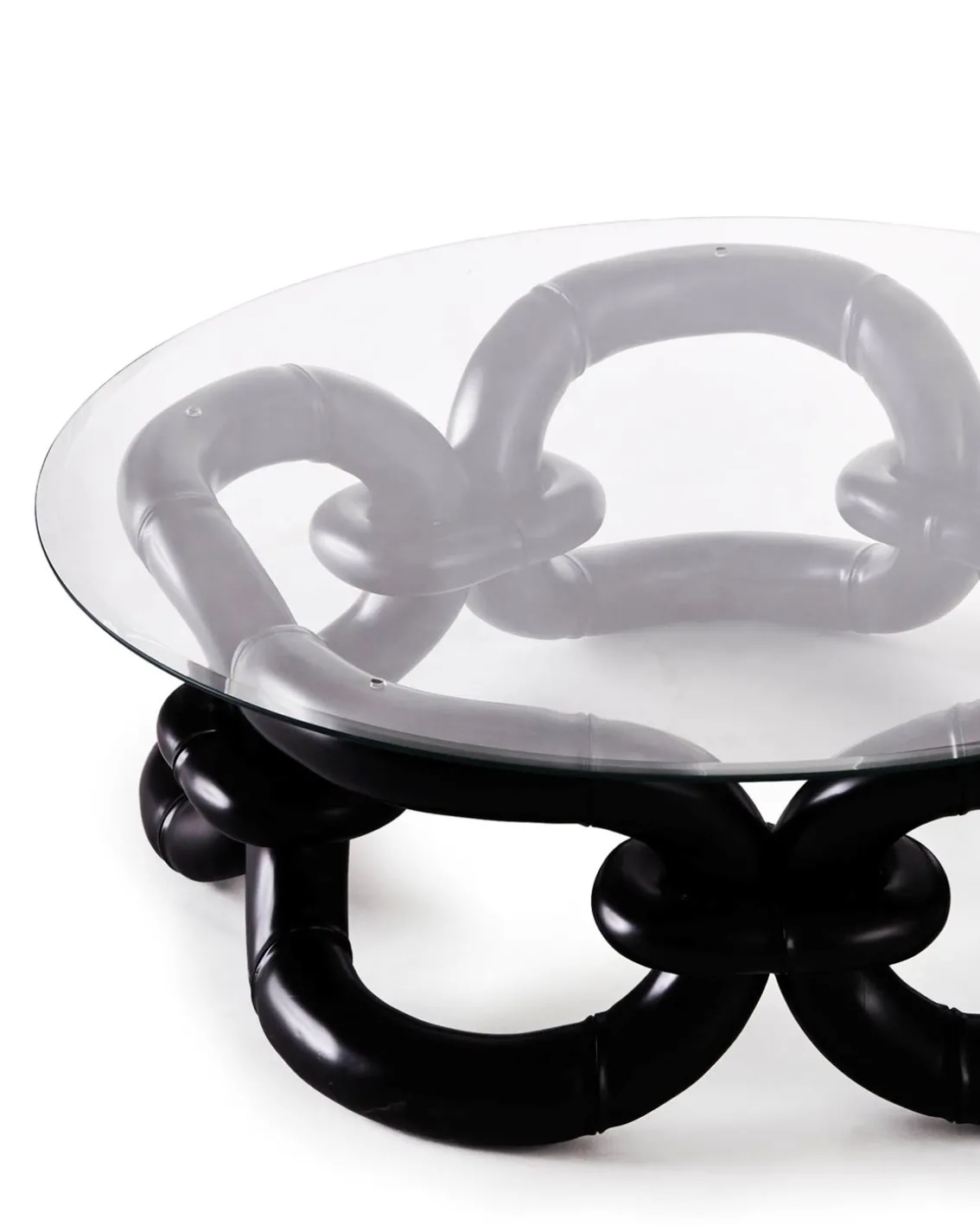 Dusty Deco Bamboo Bracelet Sofa Table 105 Black