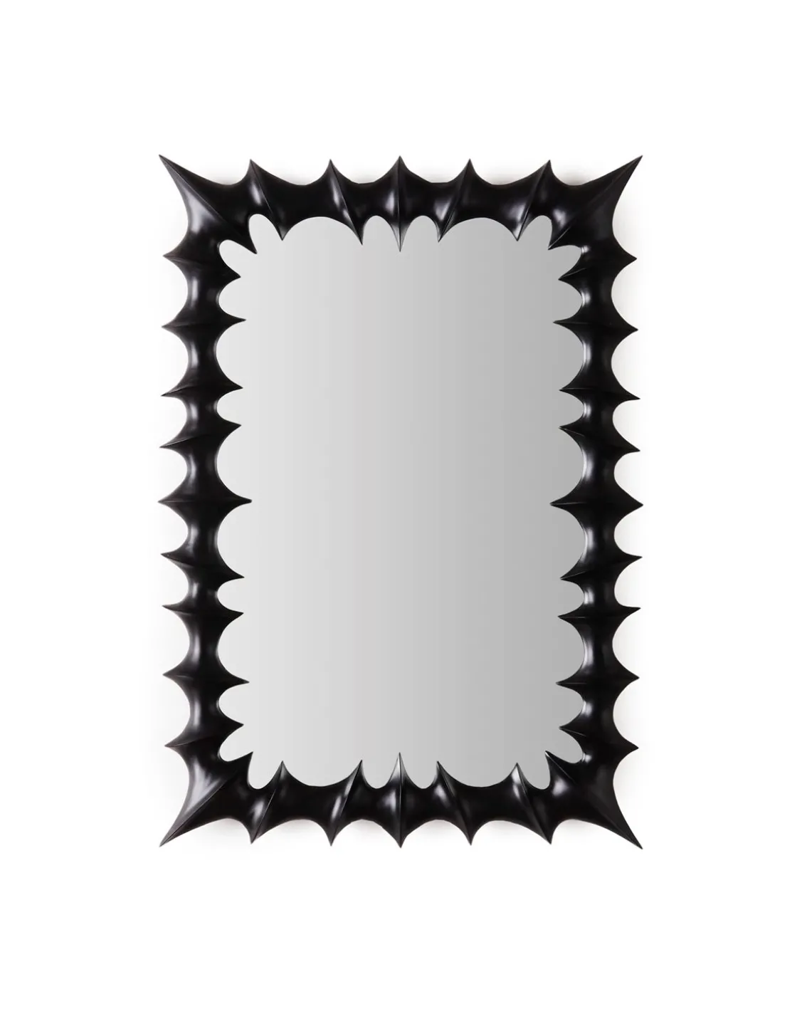 Dusty Deco Brutalist Mirror Small Black