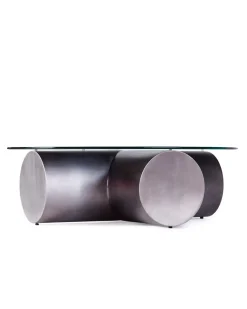 Dusty Deco Cross Sofa Table Steinless Steel