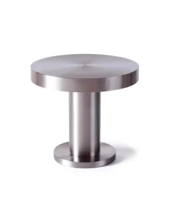 Dusty Deco Cufflink Side Table Stainless Steel
