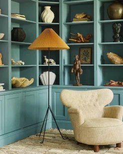 Dusty Deco Geraldine Floor Lamp Waxed Paper/Metal