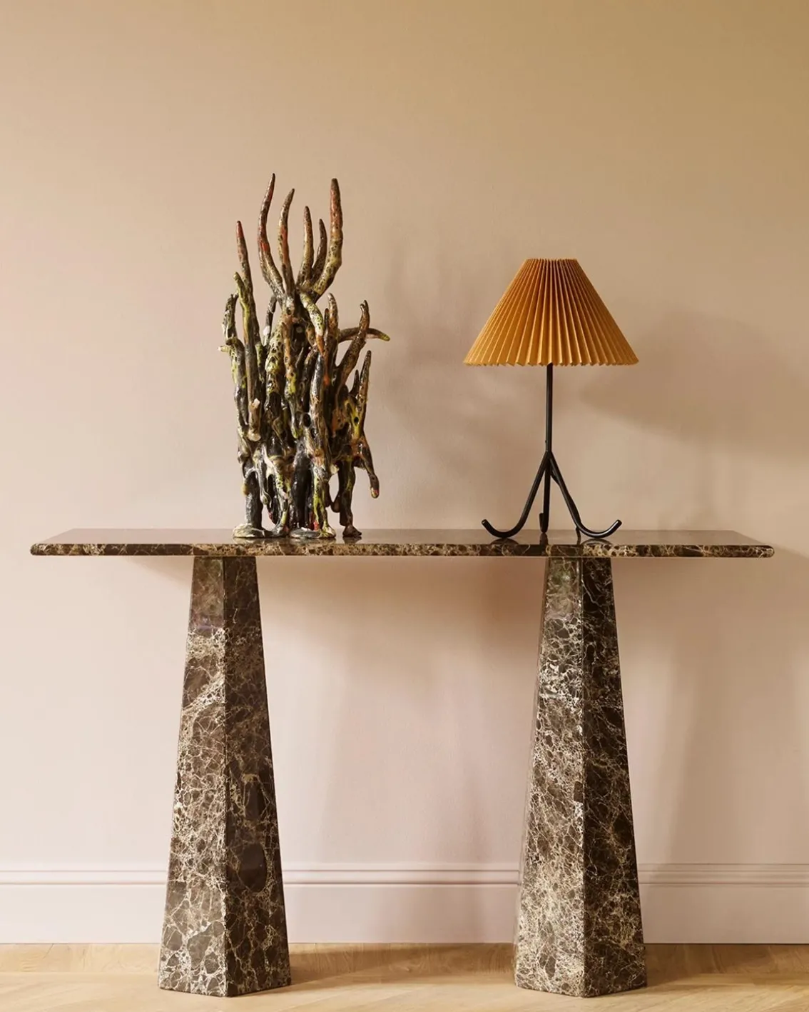 Dusty Deco Geraldine Table Lamp Waxed Paper/Metal