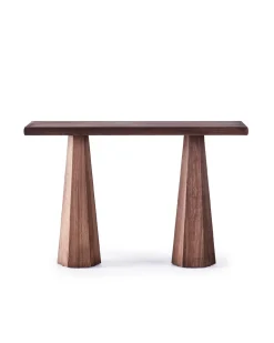 Dusty Deco Hexagon Console Table Stained Ash