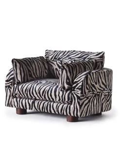 Dusty Deco Miles Love Seat Zebra