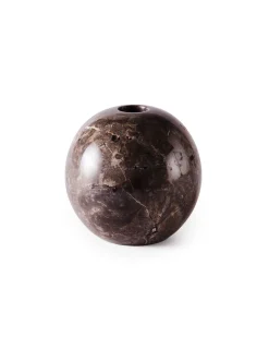 Dusty Deco Sphere Candle Holder 12 Grey