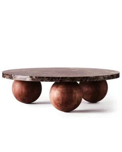 Dusty Deco Sphere Sofa Table Round Dark Emprador