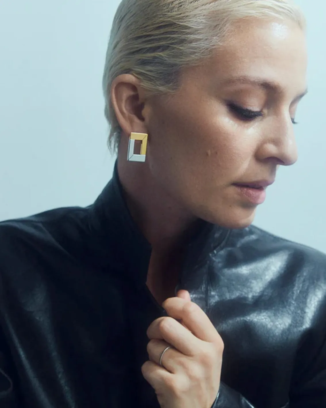 ENNUI Atelier Athena Studs Rhodium/Vermeil