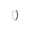 ENNUI Atelier Double Sided Diamond Hoop 10 Mm Black/Yellow Gold
