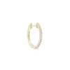 ENNUI Atelier Double Sided Diamond Hoop Black/Yellow Gold