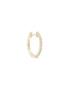 ENNUI Atelier Double Sided Diamond Hoop Black/Yellow Gold
