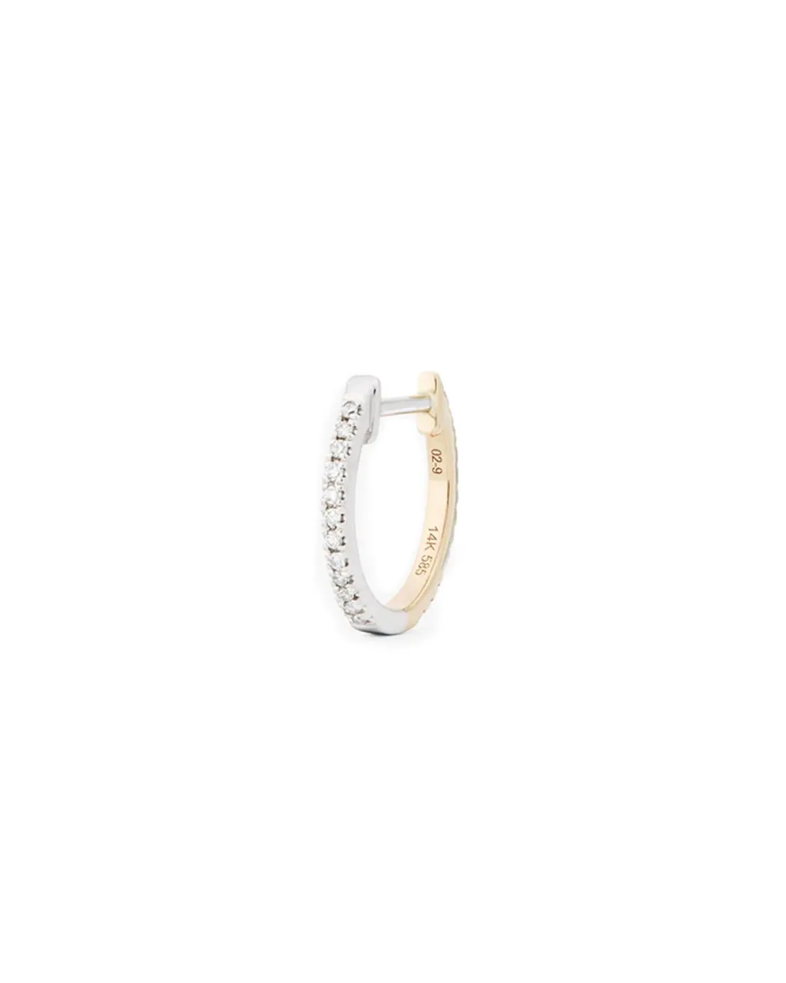 ENNUI Atelier Double Sided Diamond Hoop 11 Mm