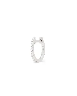 ENNUI Atelier Double Sided Diamond Hoop Black/White Gold