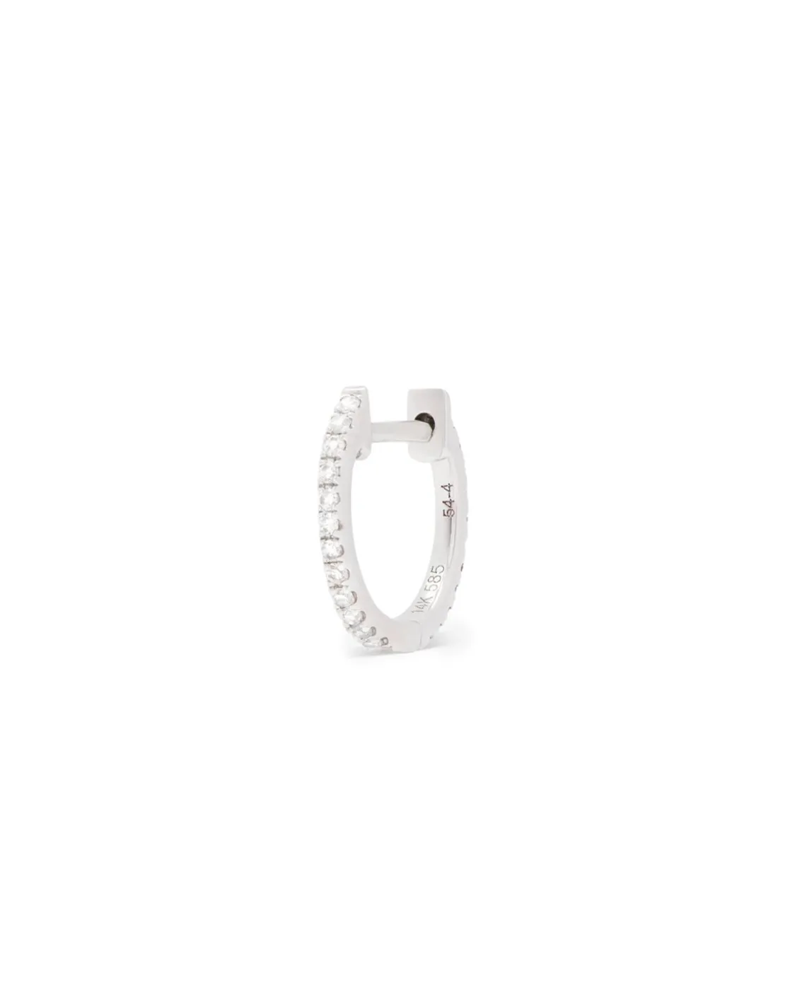 ENNUI Atelier Double Sided Diamond Hoop Black/White Gold