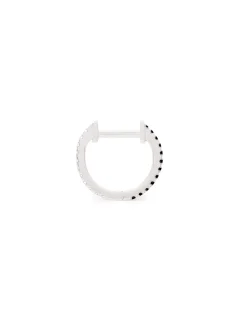 ENNUI Atelier Double Sided Diamond Hoop Black/White Gold