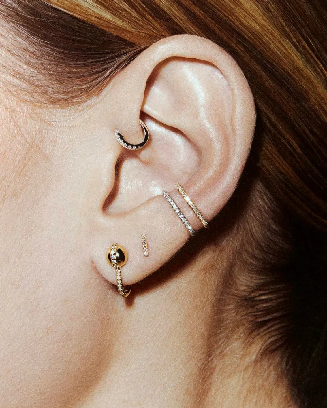 ENNUI Atelier Juno Earcuff White Gold