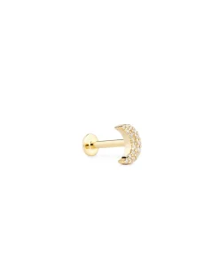 ENNUI Atelier Luna Labret Yellow Gold