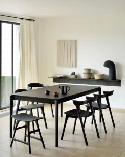Ethnicraft Bok Extendable Dining Table 180/280 Oak Black