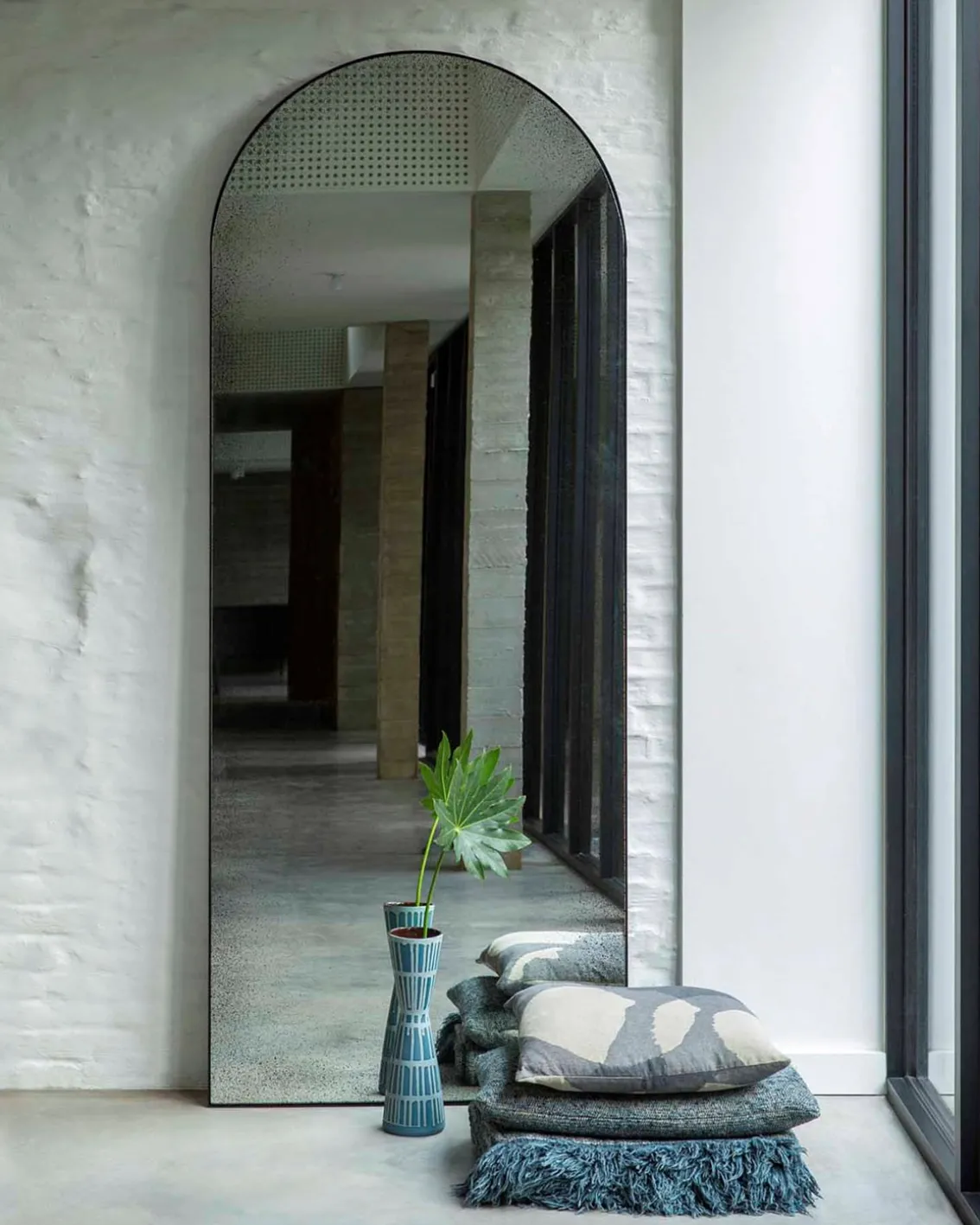 Ethnicraft Gate Floor Mirror Black