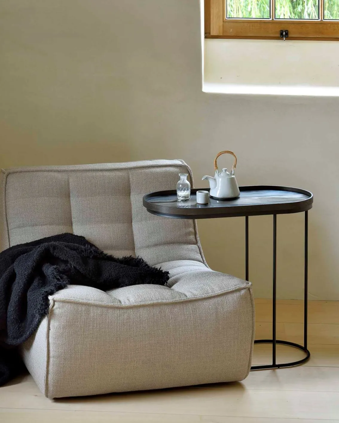 Ethnicraft N701 Sofa 1-Seater Beige