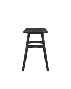 Ethnicraft Osso Stool Varnished Black