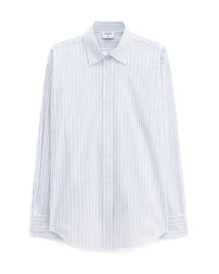 Filippa K Classic Stripe Shirt Ice Blue/White