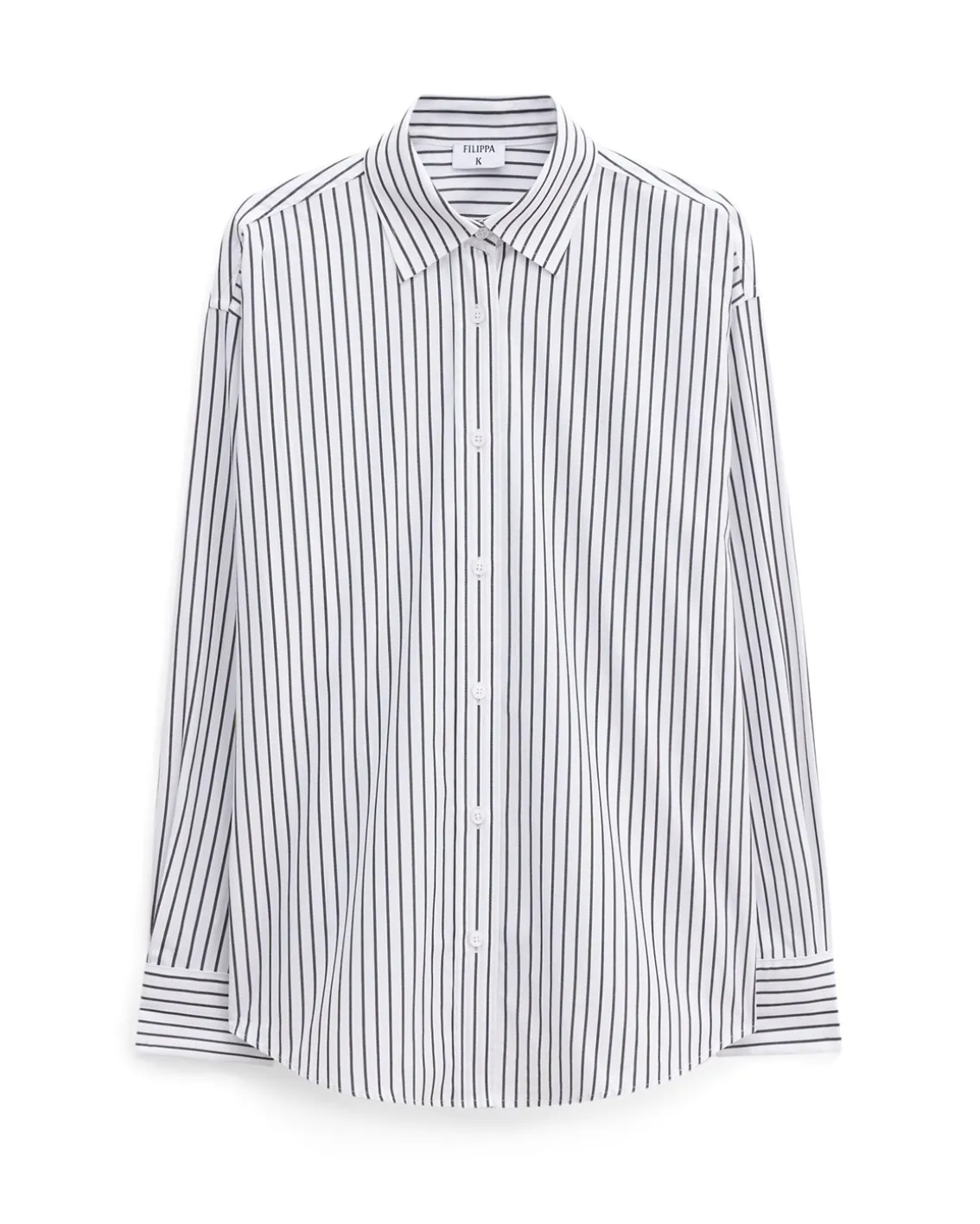 Filippa K Classic Stripe Shirt Coffee/White
