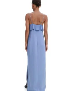 Filippa K Fluid Draped Strap Dress Air Blue