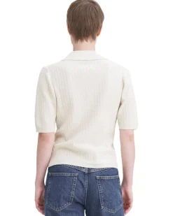 Filippa K Shortsleeve Collar Cardigan Cream White