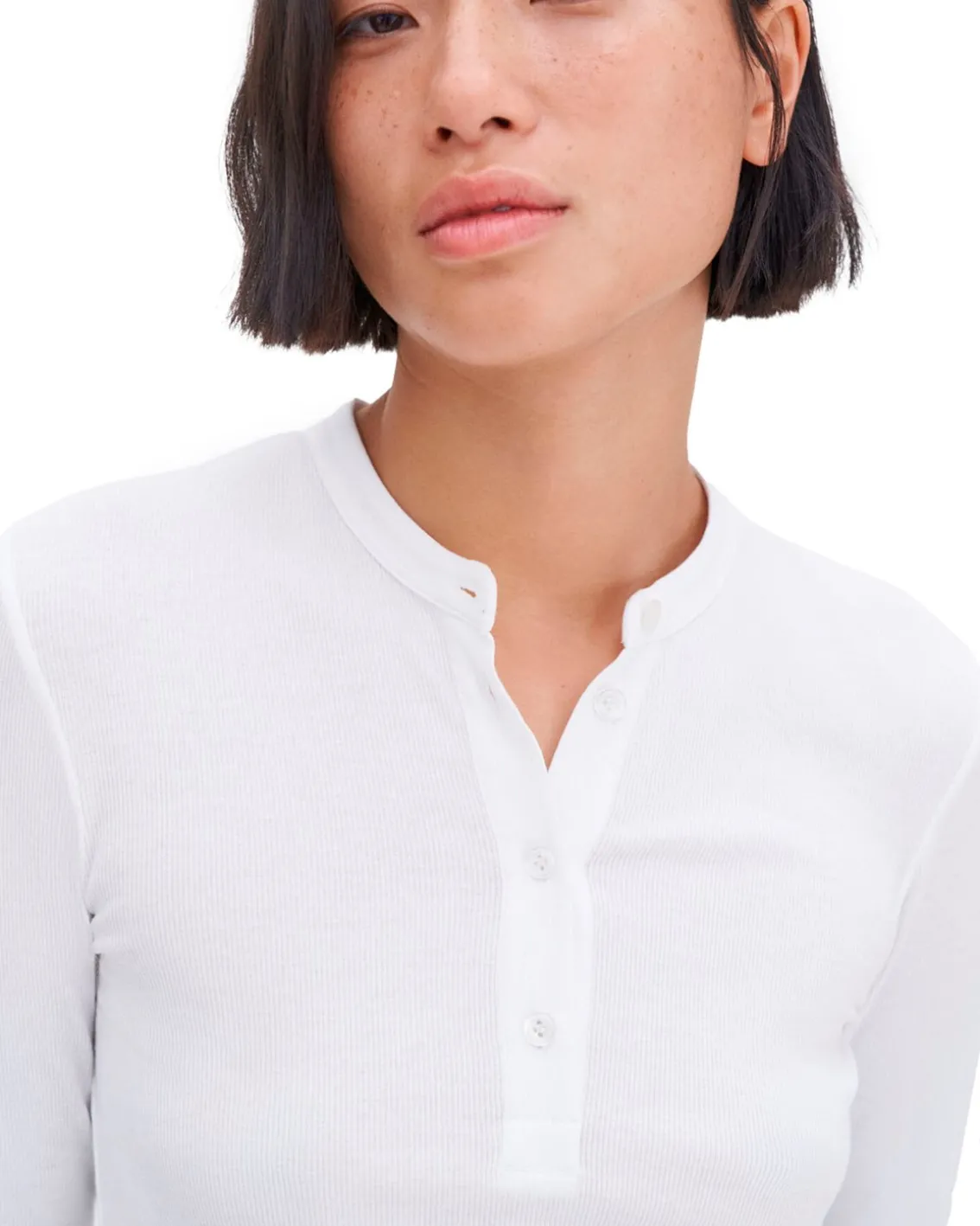 Filippa K Soft Rib Henley White