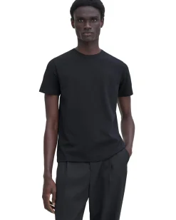 Filippa K Stretch Cotton Tee Black