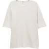 Filippa K Waffle Cotton Tee Cream White